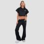 Ženski duks Relay Cropped Black - GymBeam XXL