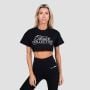 Women‘s Thrive Cropped T-shirt Black - GymBeam L