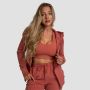 Ženska dukserica Limitless Zip Up Cinnamon - GymBeam XXL