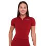 Ženska majica Ignite Cropped Dark Red - GymBeam L