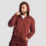 Muški duks Zone Zip Up Cherrywood - GymBeam XXL