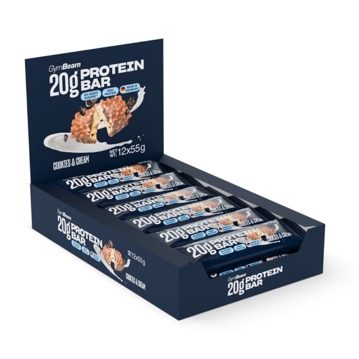 20 g Protein Bar - GymBeam 55 g - keks i krem