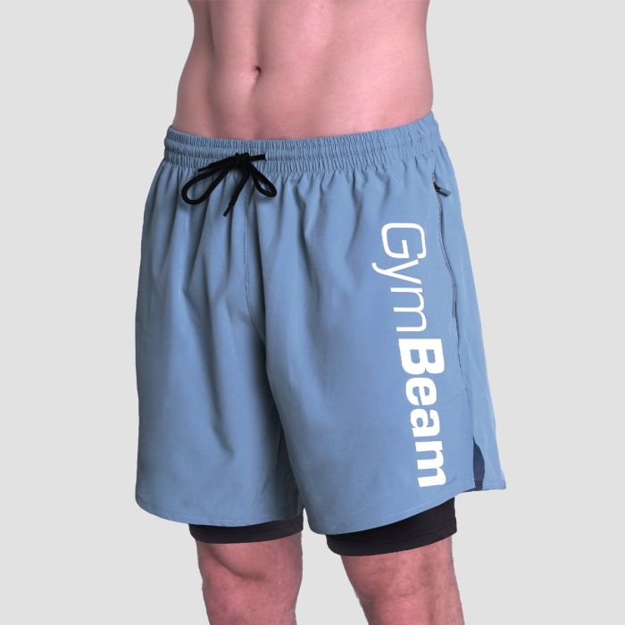 Šorc Mesh Essence Blue - GymBeam XXL