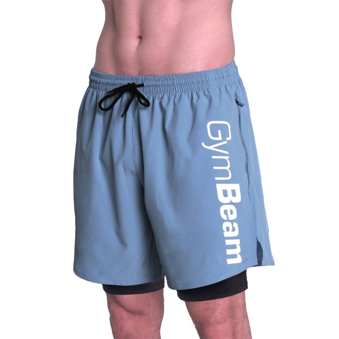 Šorc Mesh Essence Blue - GymBeam XXL