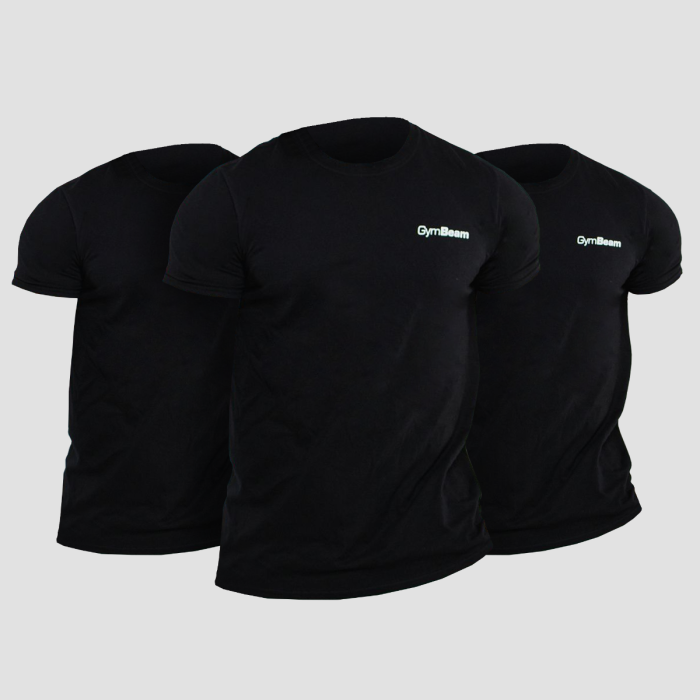 Muška majica Basic 3Pack Black - GymBeam XXXL - 3pack