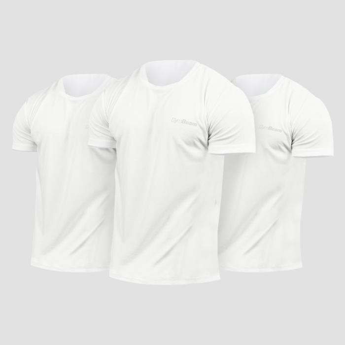 Muška majica TRN 3Pack White - GymBeam XXXL - 3pack