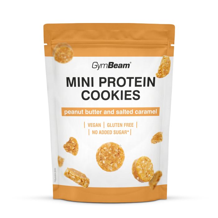 Mini Protein Cookies - GymBeam 100 g - puter od kikirikija slana karamela
