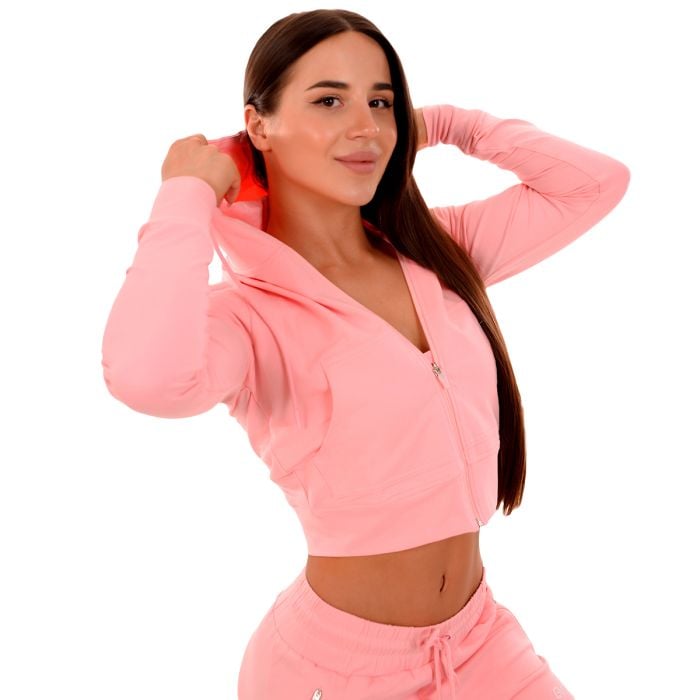 Ženski duks TRN Zip-Up Pink - GymBeam M