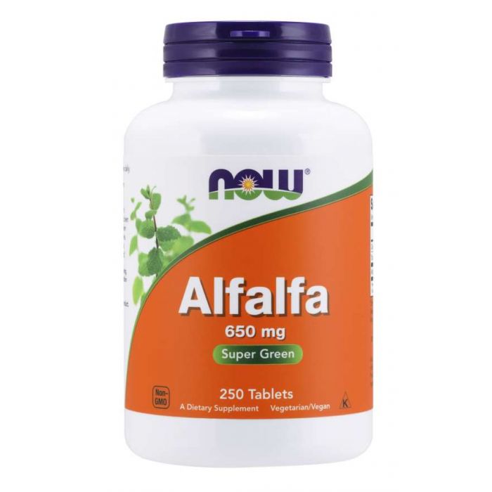 Алфалфа 650 мг - NOW Foods