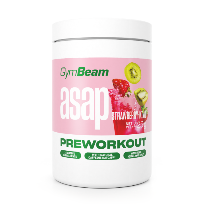 ASAP Pre-Workout - GymBeam 425 g - jagoda-kivi