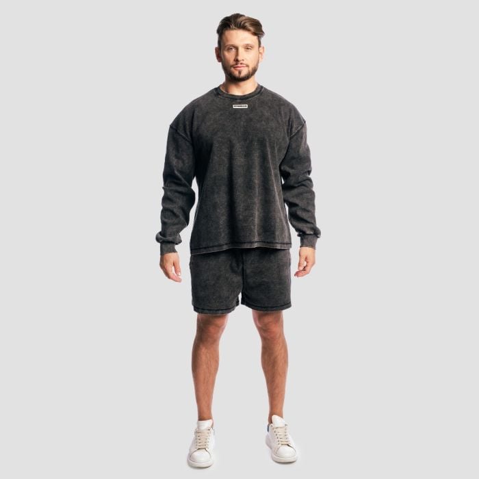 Muški šorc Aura Washed Black - GymBeam XXL