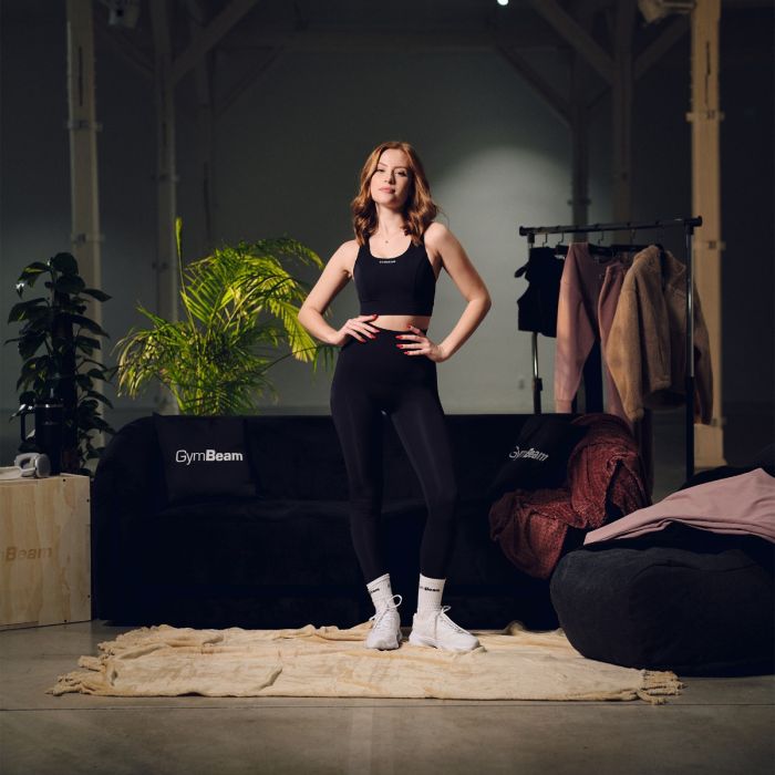 Sportski grudnjak Aura Black - GymBeam S