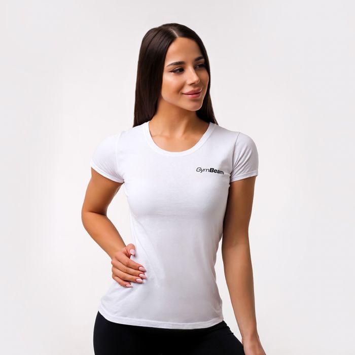 Женска мајица Basic White - GymBeam