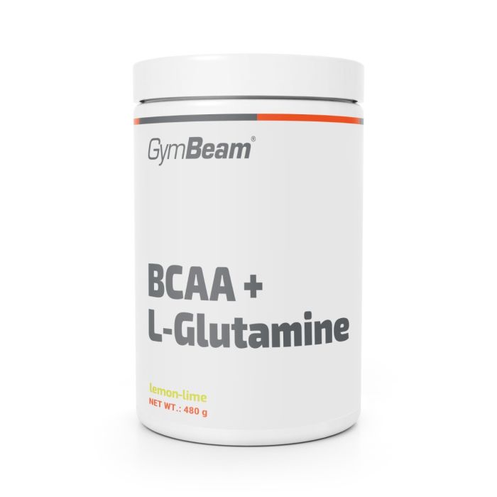 BCAA + L-Glutamine - GymBeam 480 g - jagoda-kivi