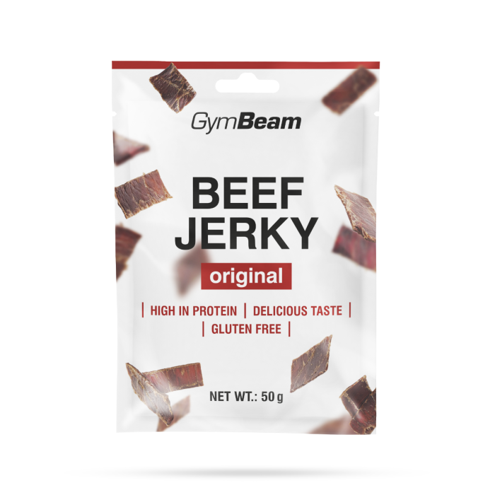 Sušena govedina Beef Jerky - GymBeam 50 g - original