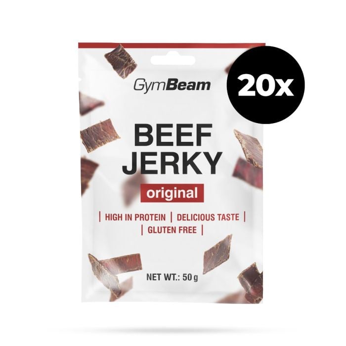 Sušena govedina Beef Jerky - GymBeam 50 g - original