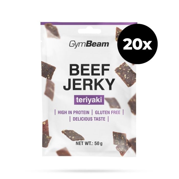 Sušena govedina Beef Jerky - GymBeam 50 g - original