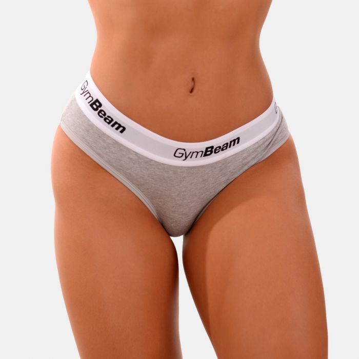 Gaćice Briefs 3Pack Grey - GymBeam XXL