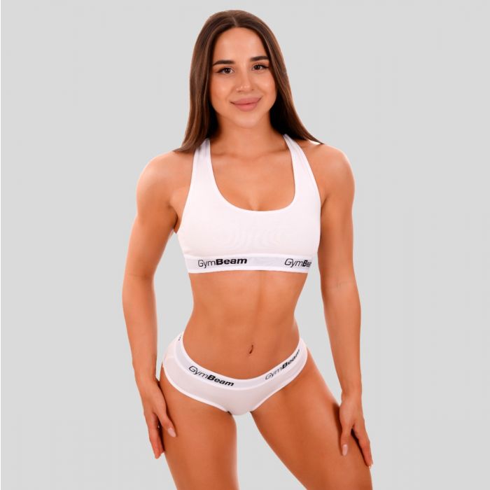 Gaćice Briefs 3Pack White - GymBeam S