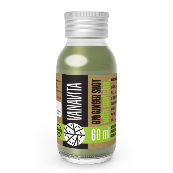 BIO Ginger shot sa matcha čajem - VanaVita 60 ml
