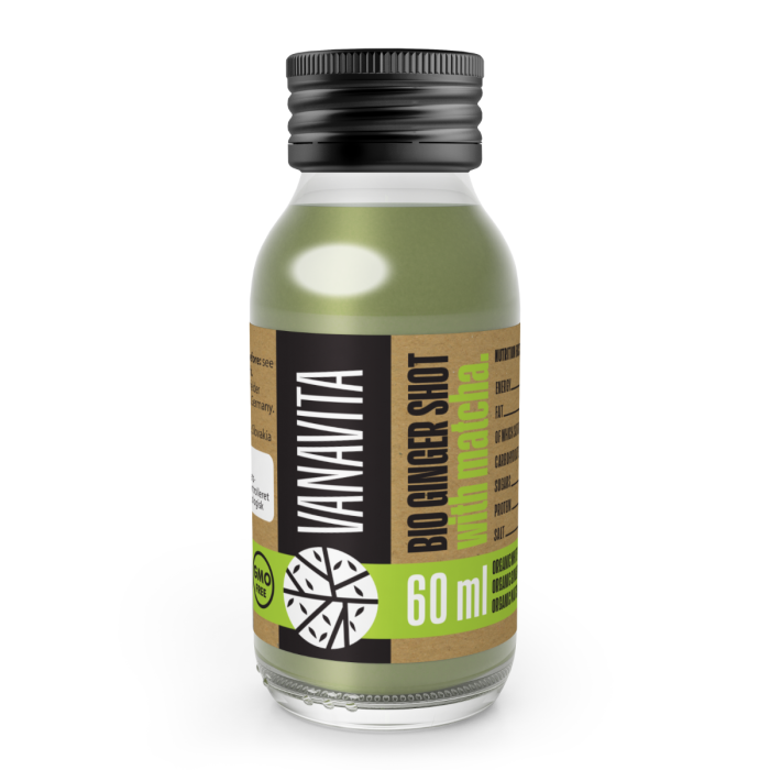 BIO Ginger shot sa matcha čajem - VanaVita 60 ml