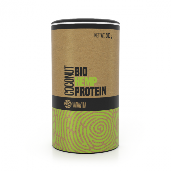 BIO Protein od konoplje - VanaVita 500 g - bez ukusa