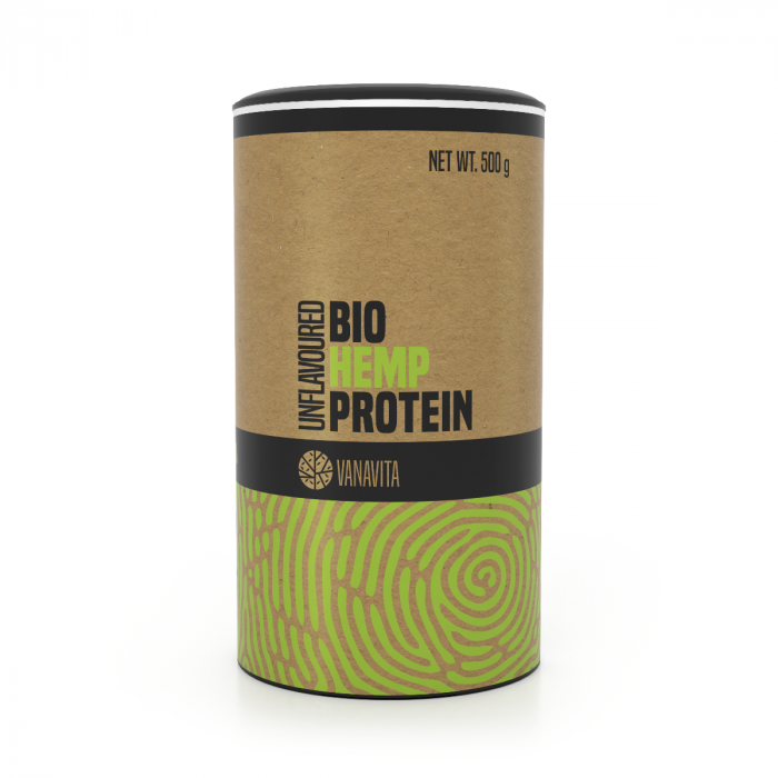 BIO Protein od konoplje - VanaVita 500 g - bez ukusa