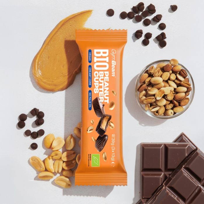 BIO Peanut Butter Cups - GymBeam 12 x 39 g
