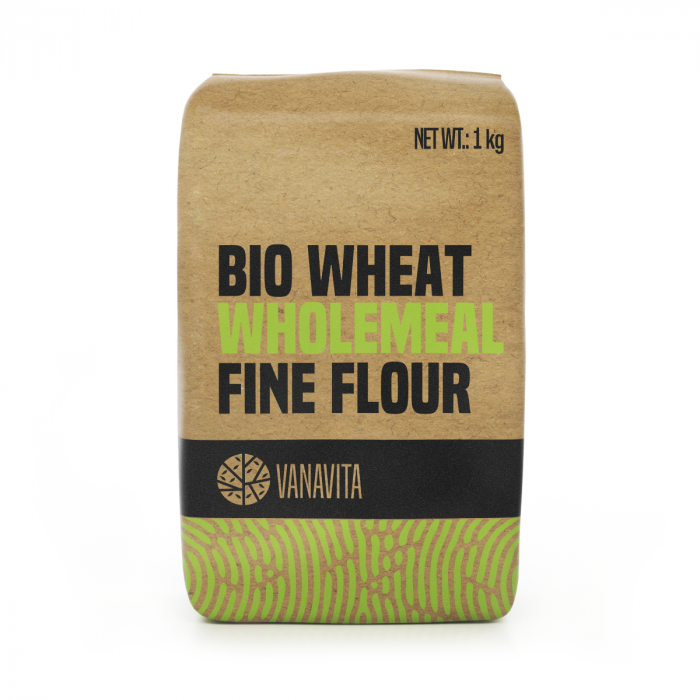 BIO Fine Wholemeal Wheat Flour - VanaVita