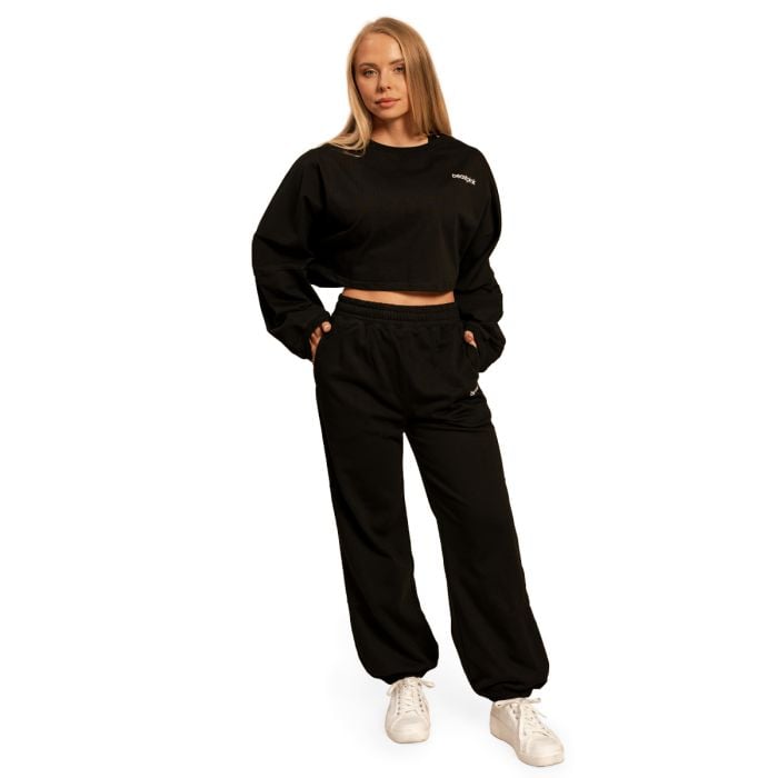 Žensku duks Cropped Bliss Black - BeastPink XL