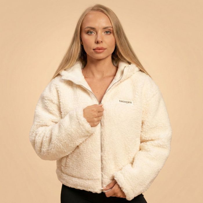 Ženska jakna Hoodie Bliss Ivory - BeastPink XXL