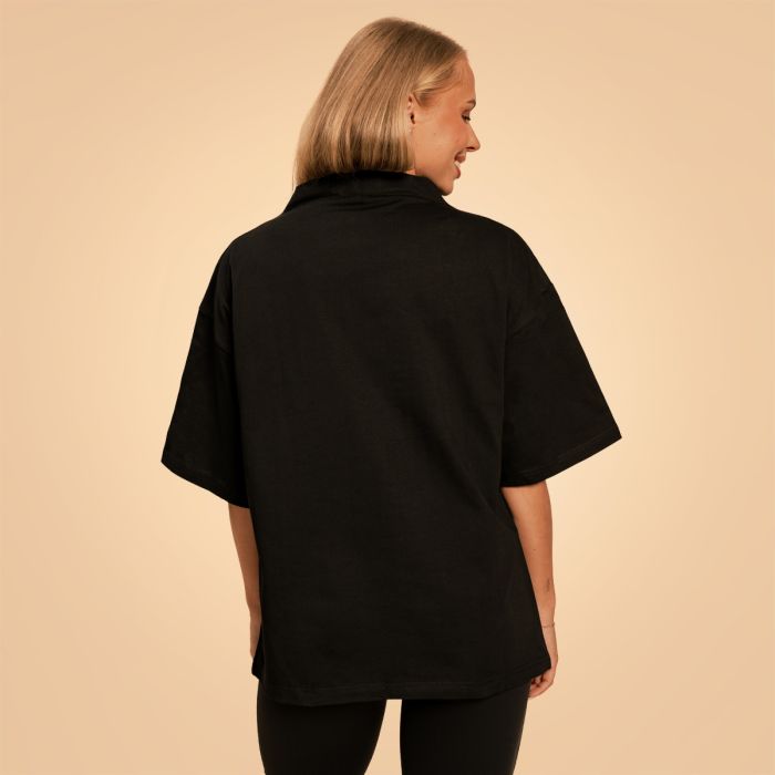 Ženska oversized majica Bliss Black - BeastPink M