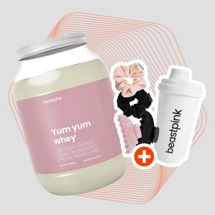 Protein Yum Yum Whey - BeastPink 1000 g - vanila - sladoled