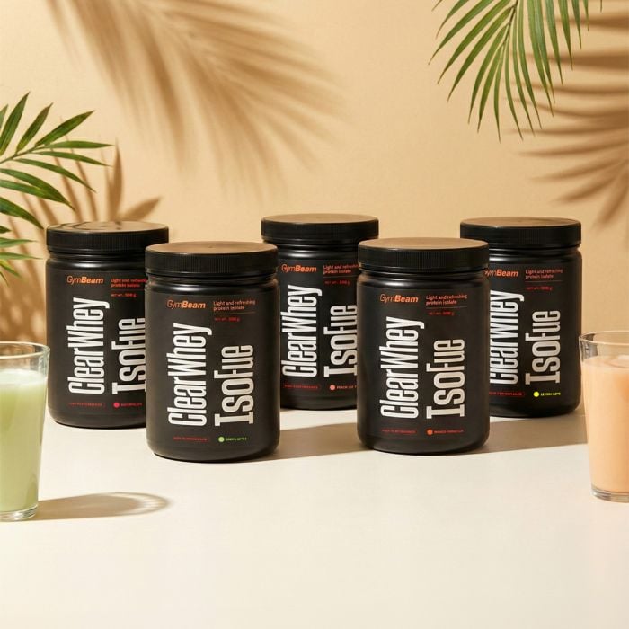 Clear Whey IsoFue - GymBeam 1000 g - zelena jabuka