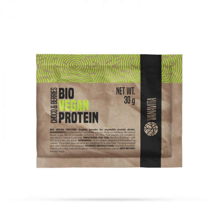 Uzorak Bio Vegan Protein - VanaVita 30 g - čokolada & šumskko voće