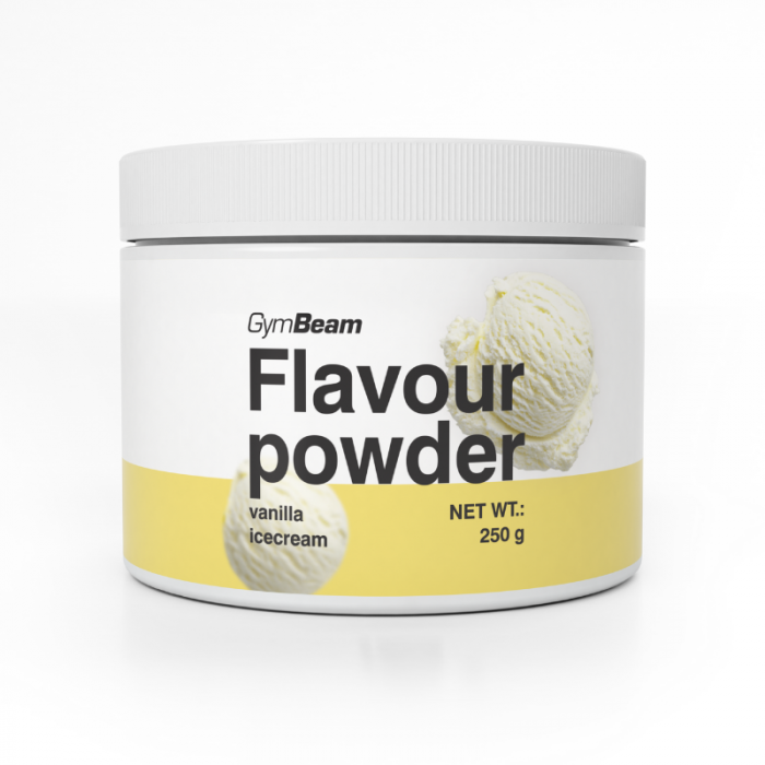 Flavour powder - GymBeam 250 g - čokolada-lešnik