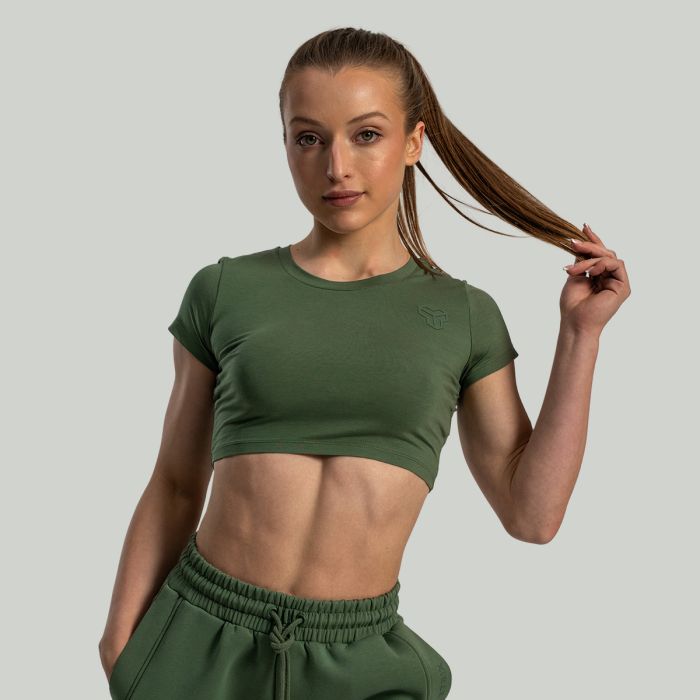 Ženski CropTop Essential Cedar Green - STRIX L