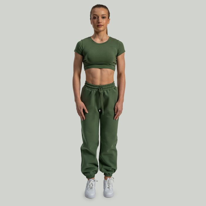 Ženski CropTop Essential Cedar Green - STRIX L