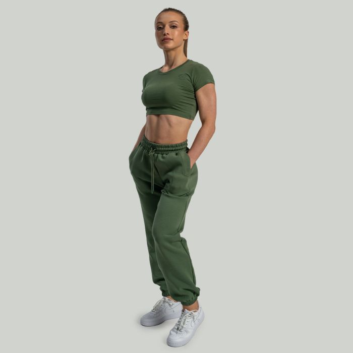 Ženski CropTop Essential Cedar Green - STRIX L