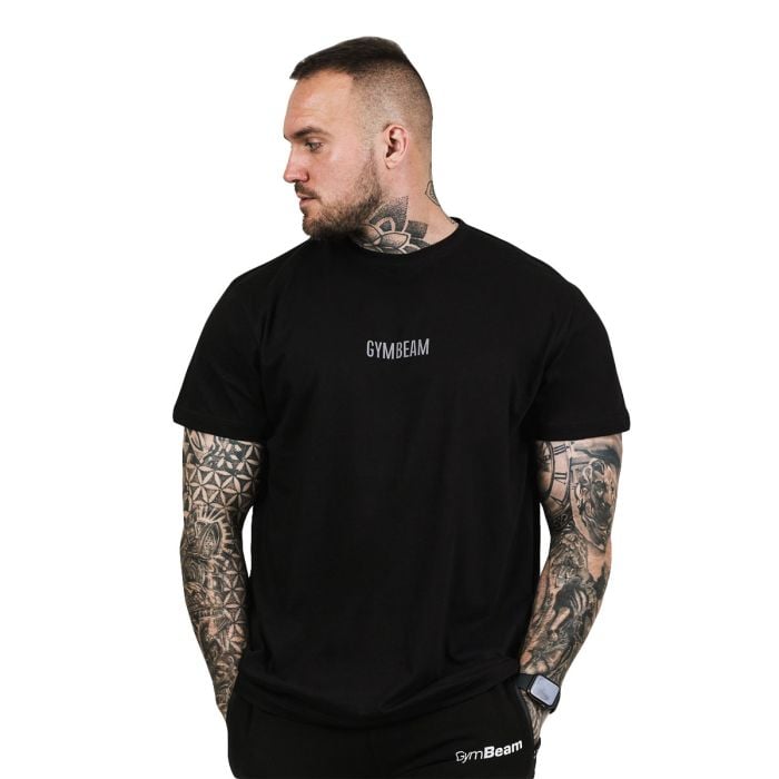 Majica kratkih rukava FIT Black - GymBeam XL