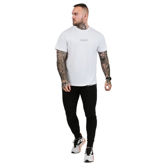 Majica kratkih rukava FIT White - GymBeam XXL