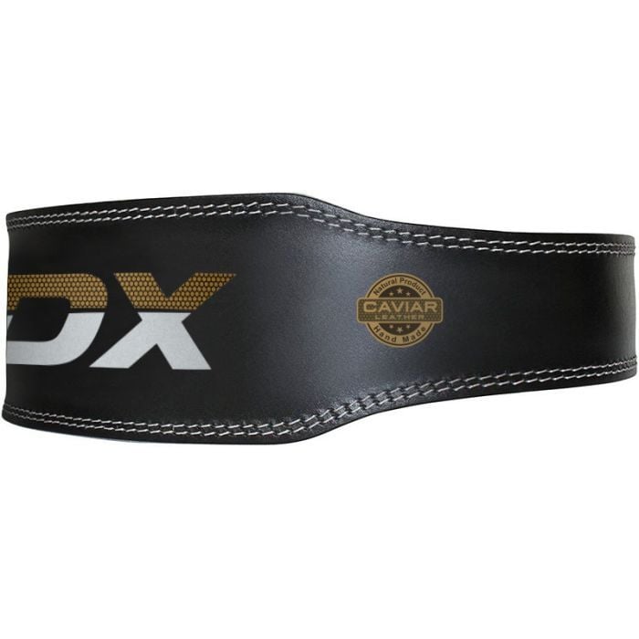 Fitnes pojas 6“ Leather Black/Gold - RDX Sports XXL