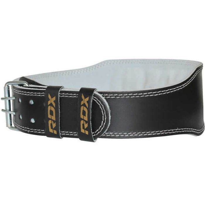 Fitnes pojas 6“ Leather Black/Gold - RDX Sports XXL