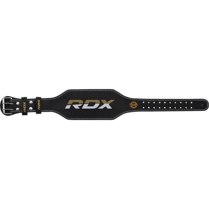 Fitnes pojas 6“ Leather Black/Gold - RDX Sports XXL
