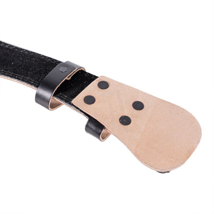 Fitnes pojas Full Leather Black - GymBeam XL