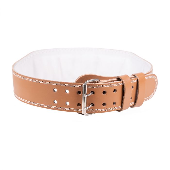 Fitnes pojas Full Leather Brown - GymBeam S