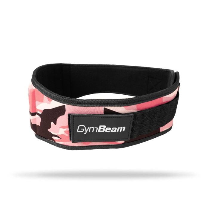 Ženski fitnes pojas Pink Camo – GymBeam S