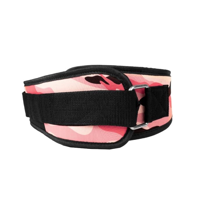 Ženski fitnes pojas Pink Camo – GymBeam S