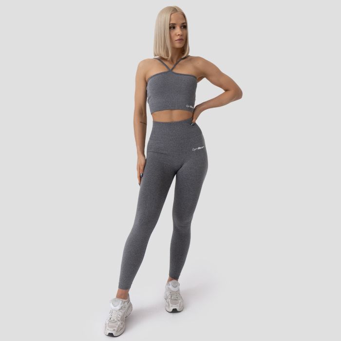 Sportski halter top FLO Grey - GymBeam XL