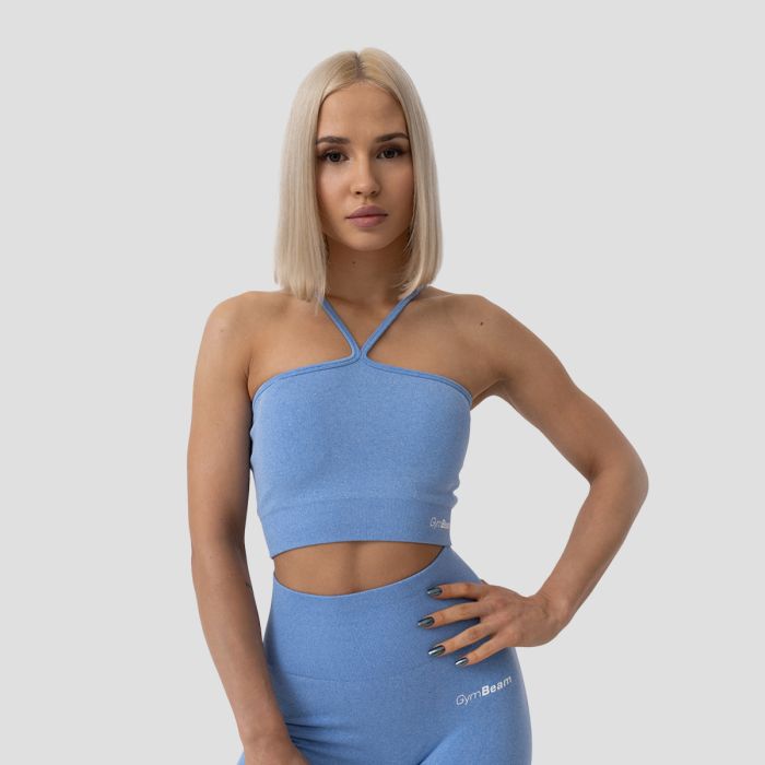 Sportski halter top FLO Blue - GymBeam XL